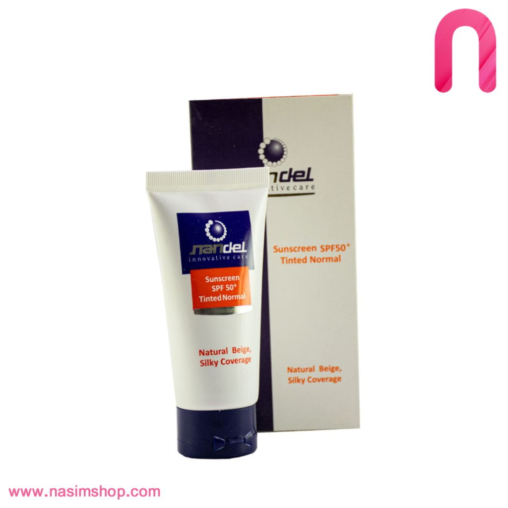 کرم ضد آفتاب رنگی ناندل SPF50+