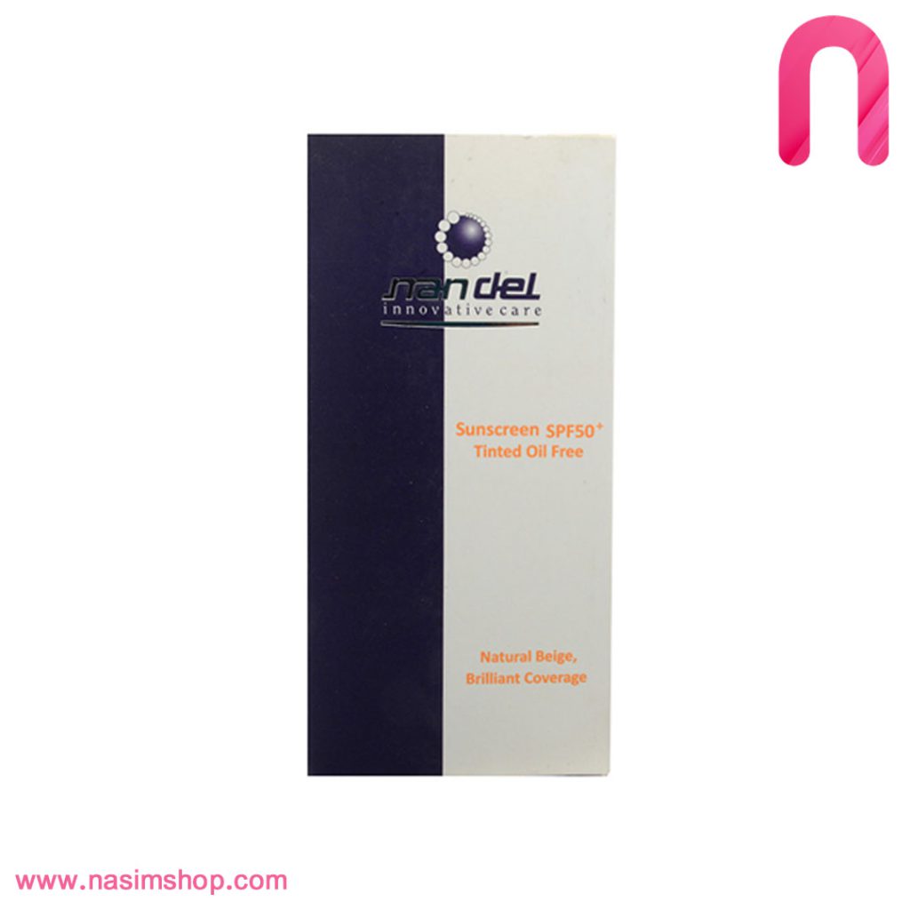 کرم ضد آفتاب رنگی ناندل SPF50+-2