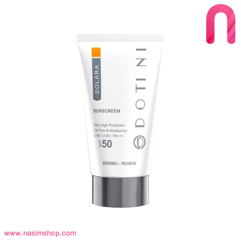 کرم ضد آفتاب دوتینی SPF50 فاقد چربی (بی رنگ)-2