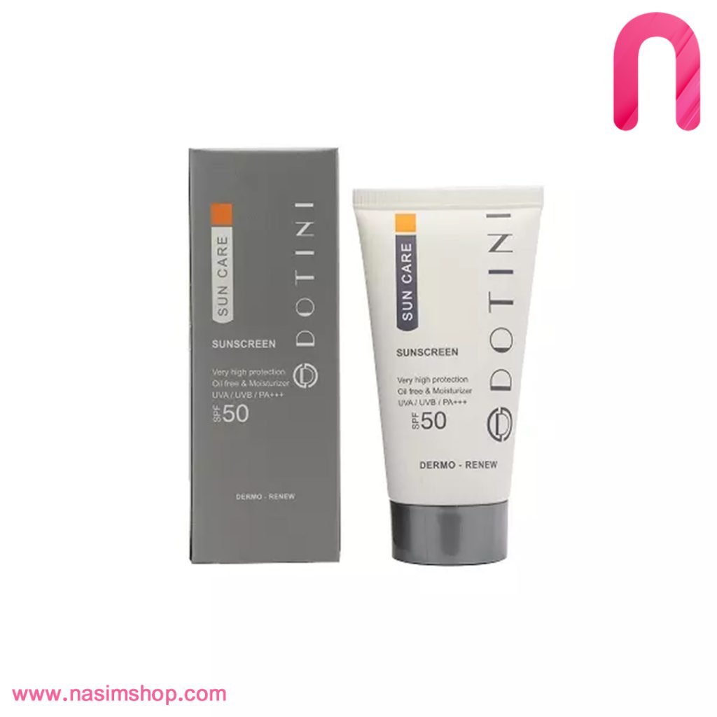 کرم ضد آفتاب دوتینی SPF50 فاقد چربی (بی رنگ)