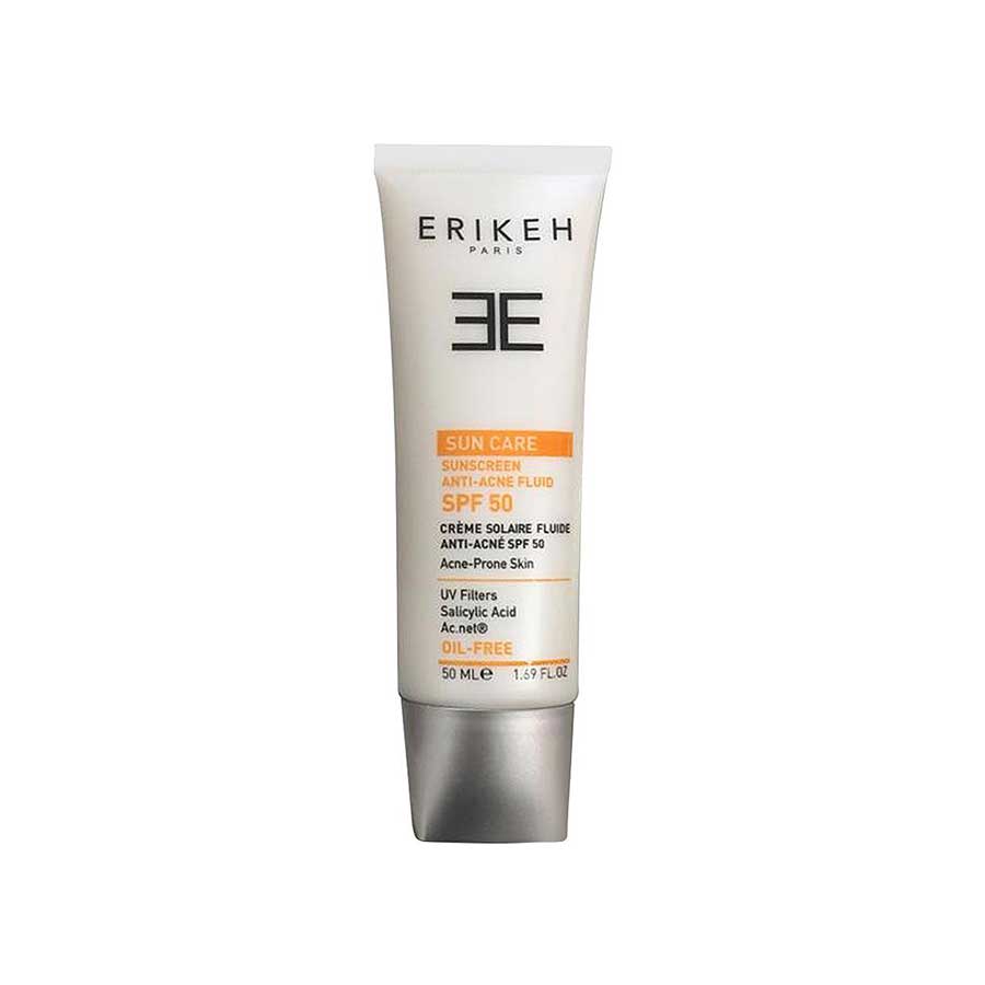 ضد آفتاب فاقد چربی آنتی آکنه SPF50 بدون رنگ اریکه2