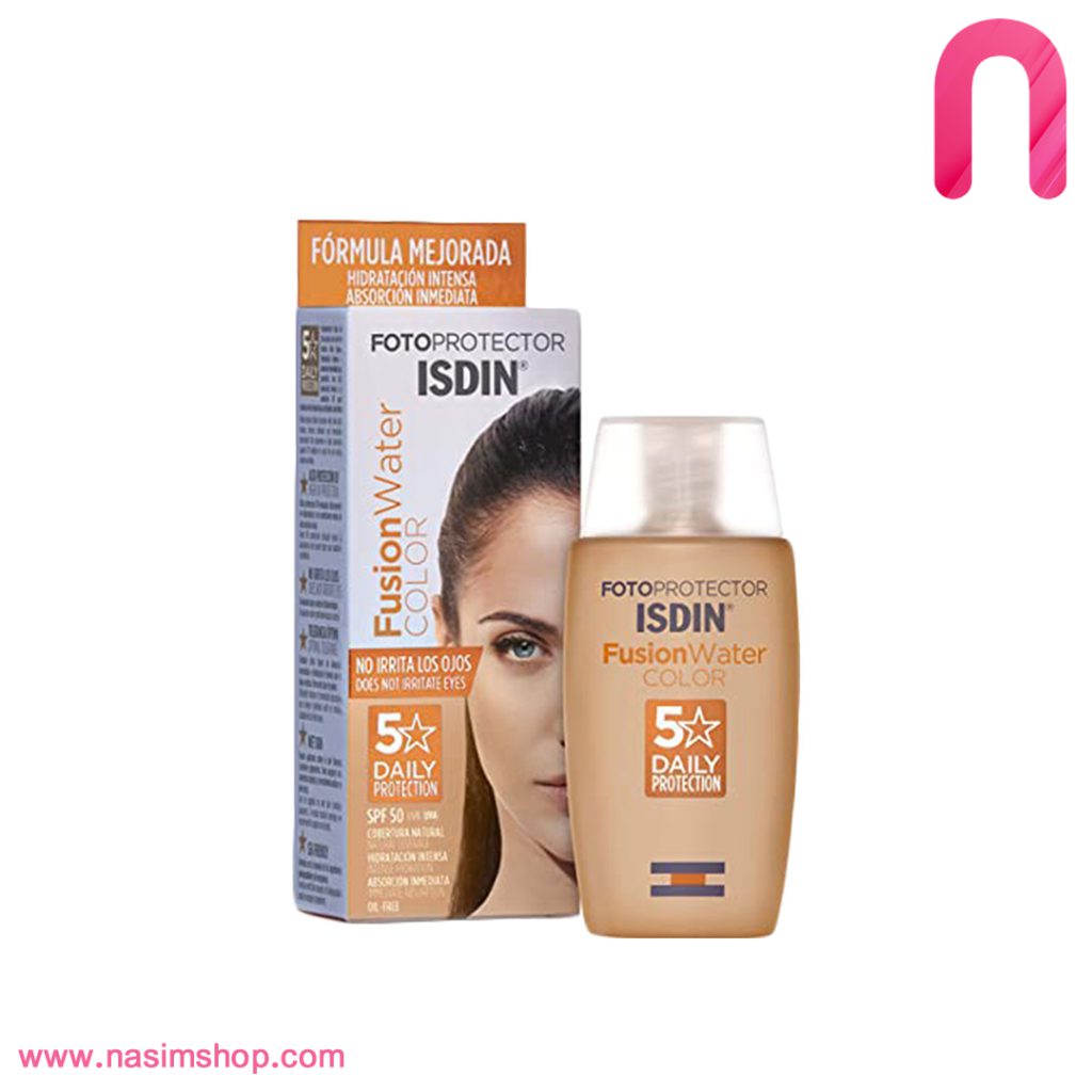ضد آفتاب رنگی فیوژن واتر ایزدین SPF 50