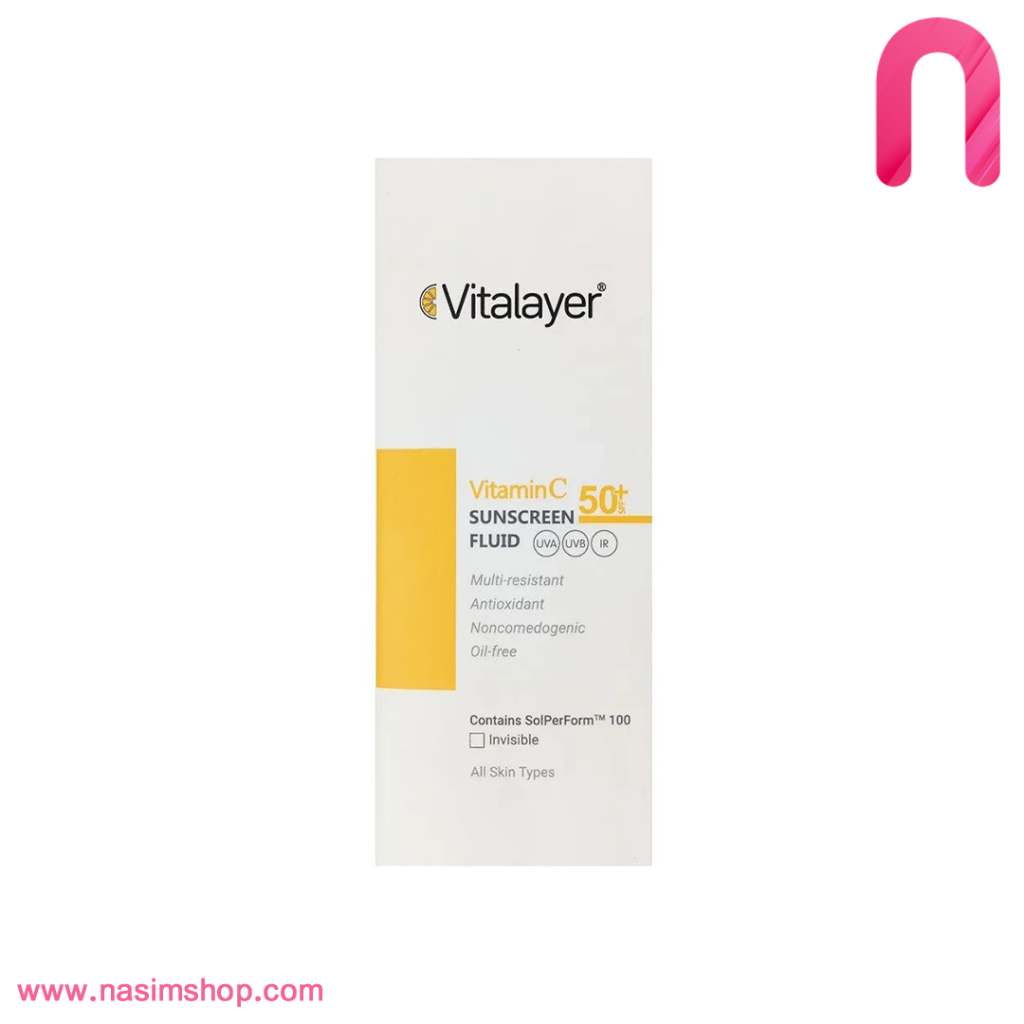 کرم ضد آفتاب SPF50+ حاوی ویتامین C ویتالیر