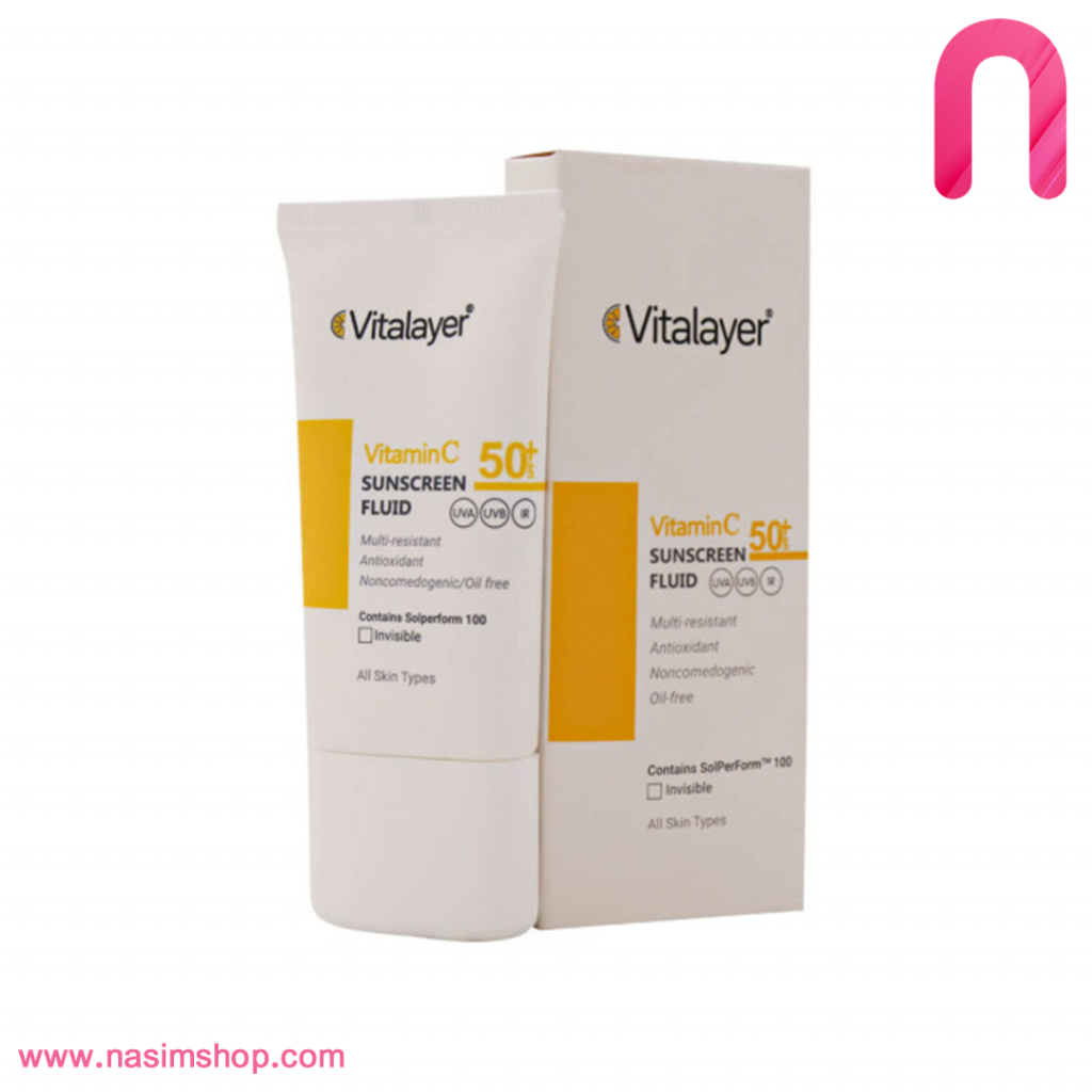 کرم ضد آفتاب SPF50+ حاوی ویتامین C ویتالیر