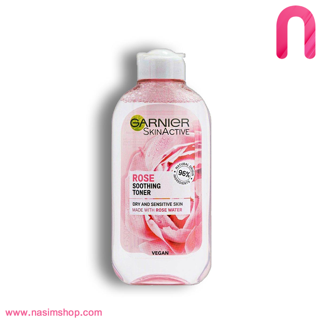 تونر گل رز گارنیر پوست خشک و حساس | GARNIER ROSE TONER