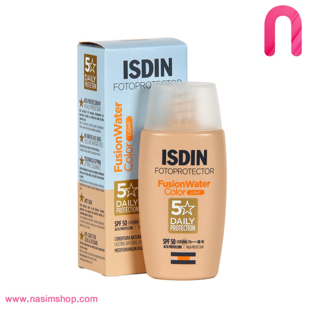 ضد آفتاب رنگی لایت LIGHT ایزدین فیوژن واتر ISDIN Fusion Water Color