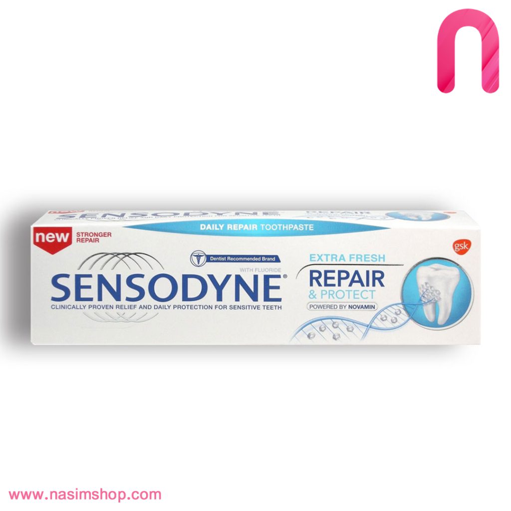 خمیردندان ترمیم کننده سنسوداین مدل REPAIR & PROTECT EXTRA FRESH