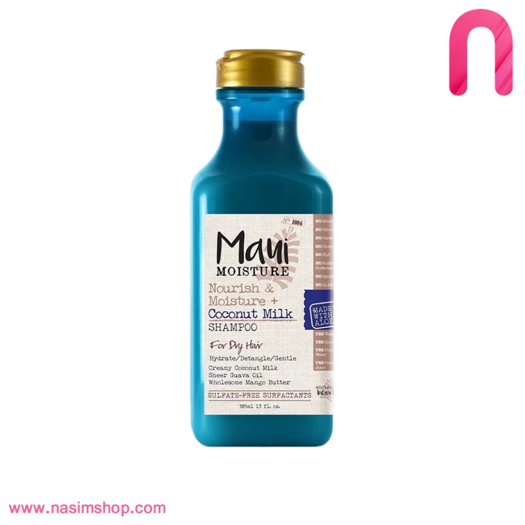 شامپو مغذی و آبرسان شیر نارگیل مائوئی مویسچر Maui Coconut Milk