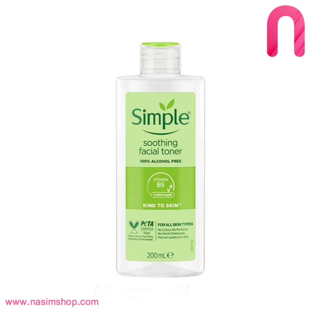 تونر سیمپل مدل kind to skin حجم 200 میلی لیتر