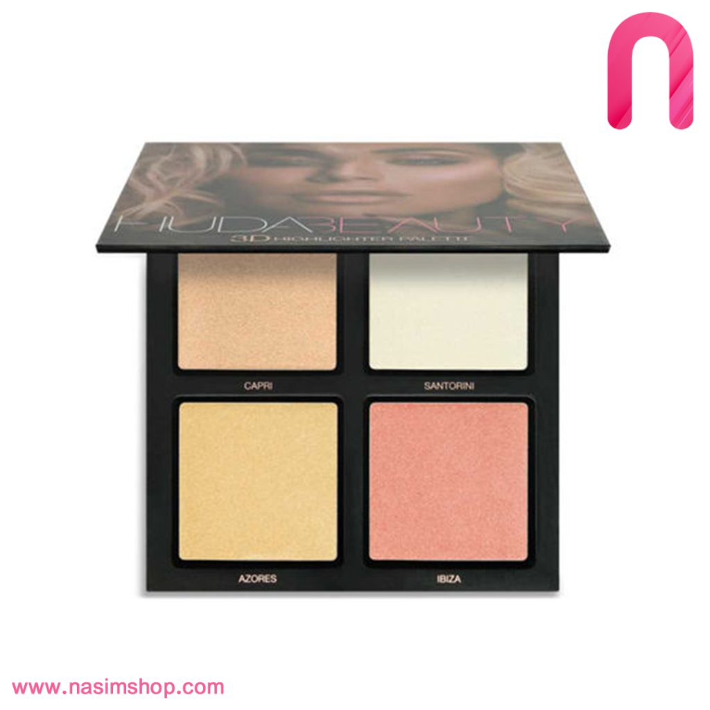 پالت هایلایتر هدی بیوتی پینک سند HUDA BEAUTY PINK SAND HIGHLIGHTER PALETTE2