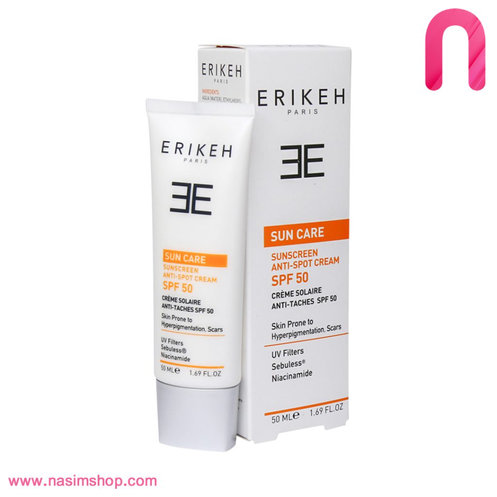 کرم ضد آفتاب و ضد لک SPF50 اریکه 50 میلی لیتر