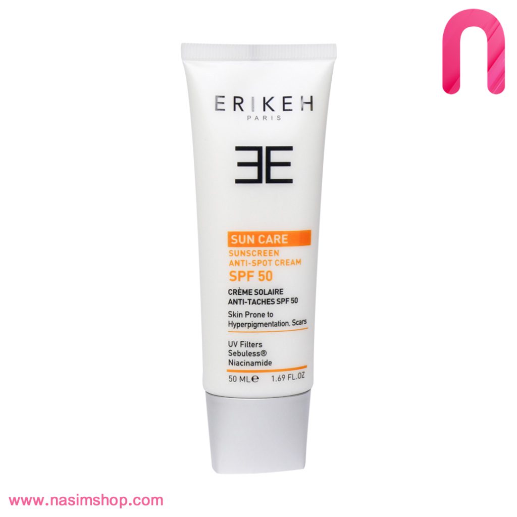 کرم ضد آفتاب و ضد لک SPF50 اریکه 50 میلی لیتر2