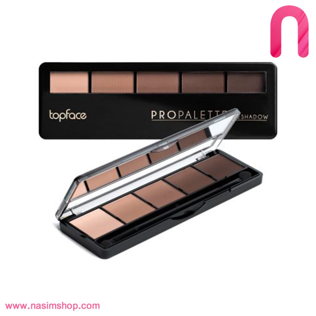 پالت سایه چشم 5 رنگ تاپ فیس مدل کد 019 Pro Palette Eyeshadow