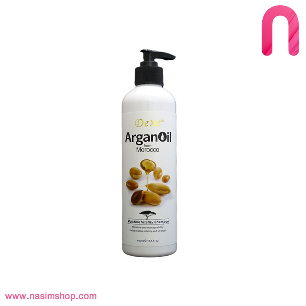 شامپو آرگان دکس DEXE Argan Oil Moisture Vitality Shampoo