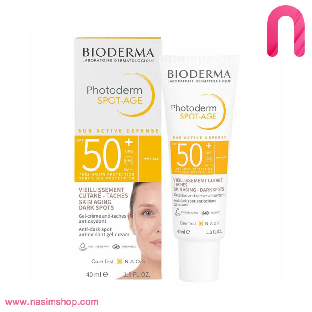 ژل کرم ضد آفتاب بی رنگ Photoderm Spot Age SPF50 بایودرما