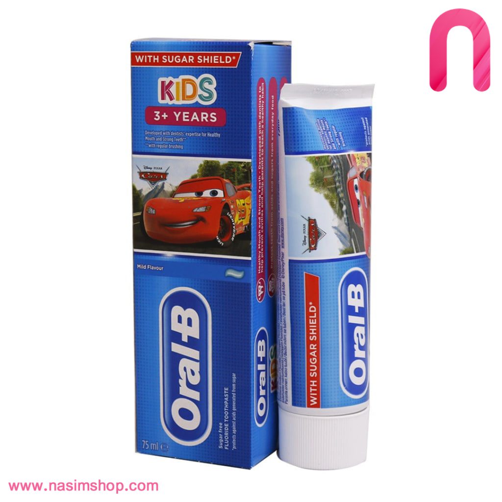 خمیر دندان کودک اورال بی سری Junior +3 Years مدل Cars