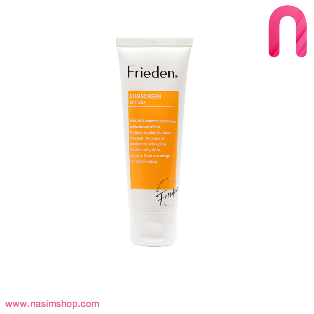 کرم ضد آفتاب بدون رنگ فریدن FRIEDEN SUNSCREEN SPF +502