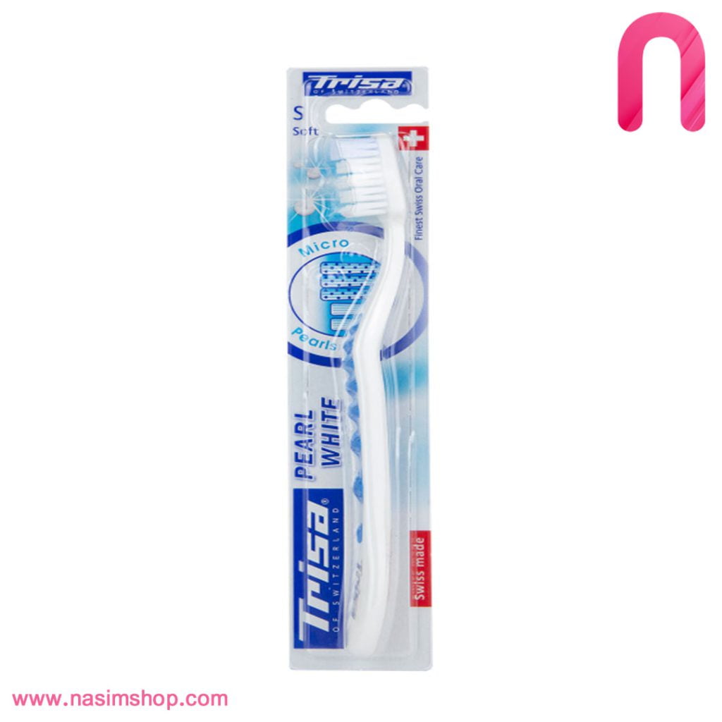مسواک تریزا مدل Pearl White با برس سخت