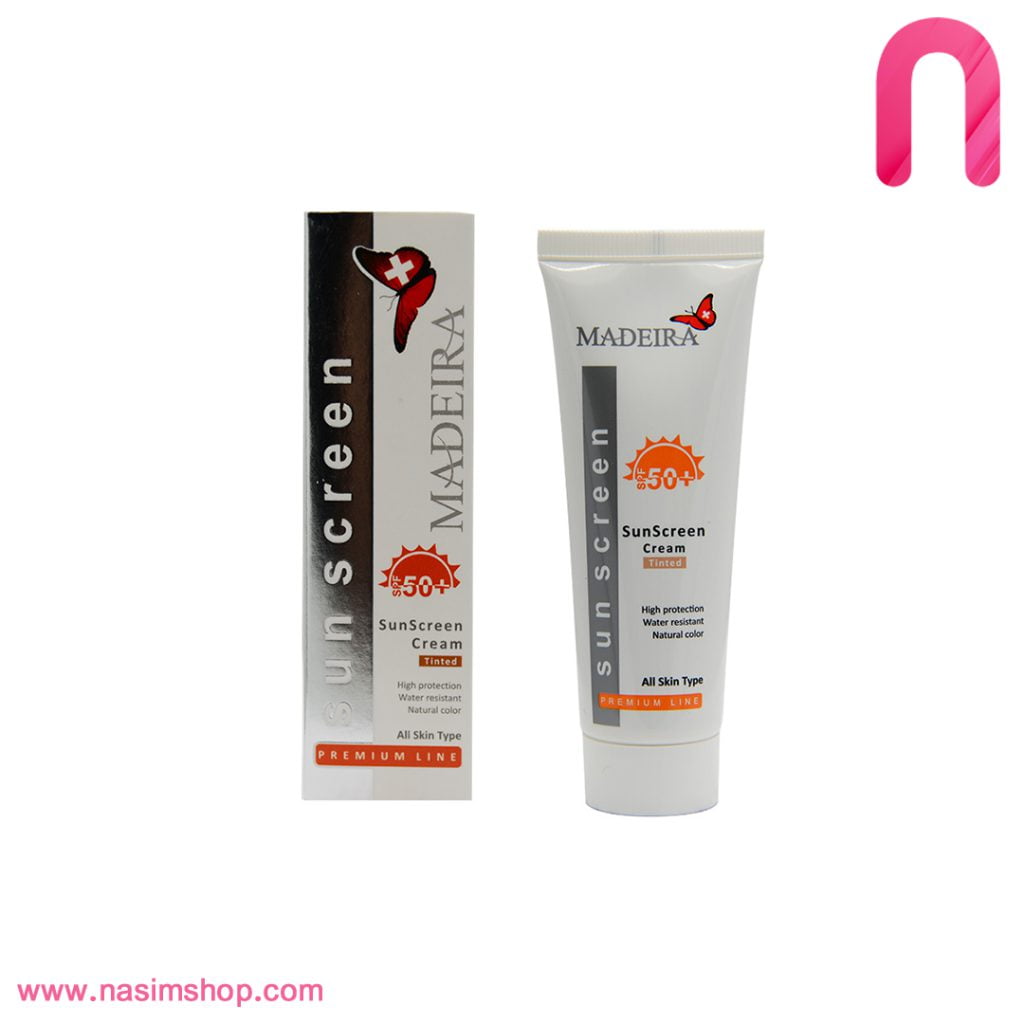 کرم ضدآفتاب رنگی +SPF50 مادیرا