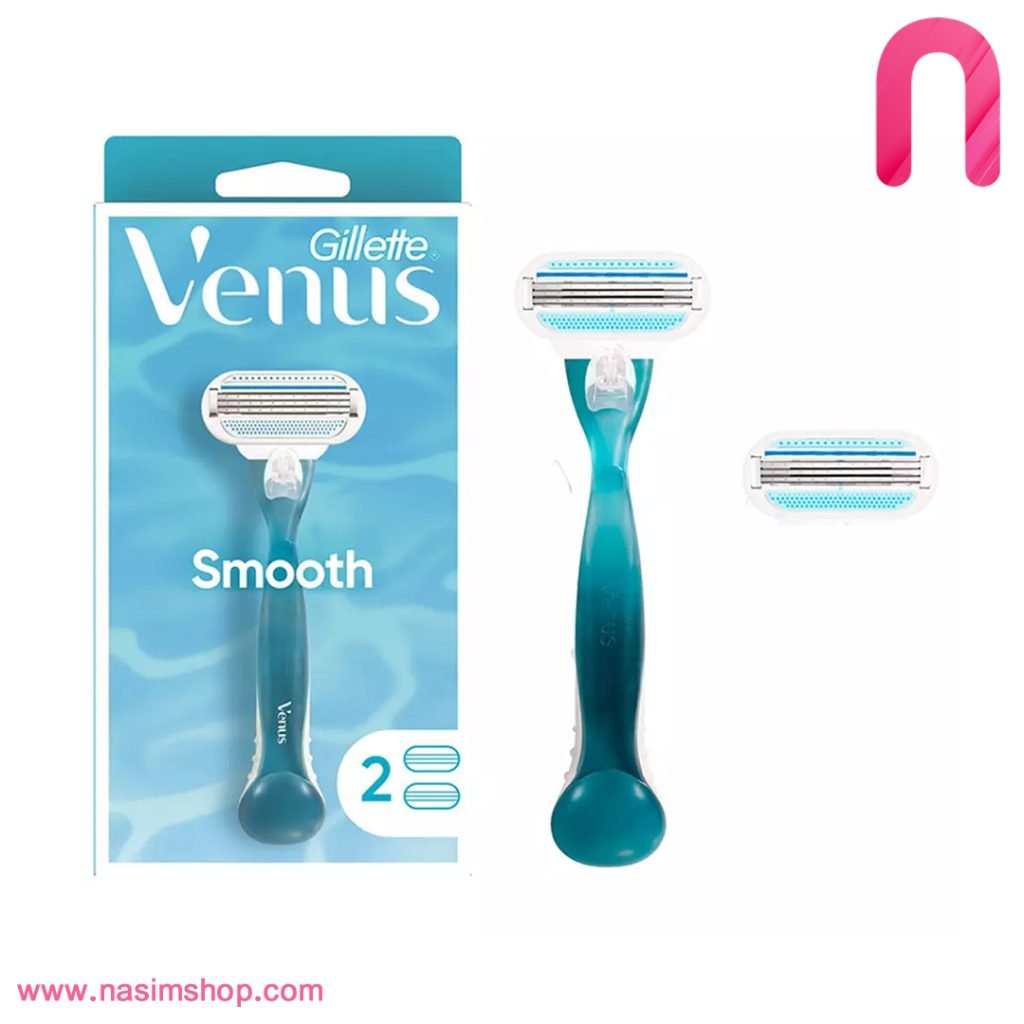 خود تراش سه تیغه ژیلت مدل Venus Smooth به همراه دو یدک