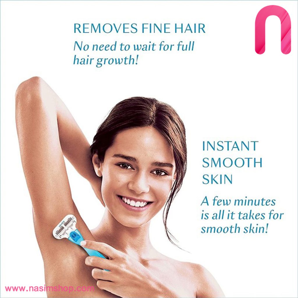 خود تراش سه تیغه ژیلت مدل Venus Smooth به همراه دو یدک3