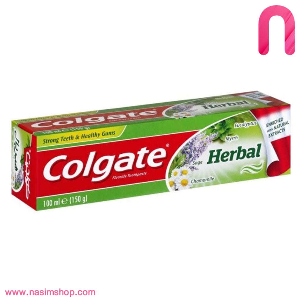 خمیر دندان کلگیت مدل Herbal وزن ۱۵۰ گرم