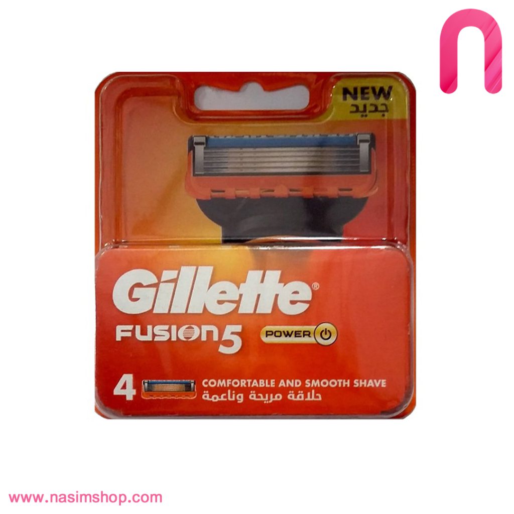 تیغ یدک ژیلت مدل 5 Fusion power بسته 4 عددی