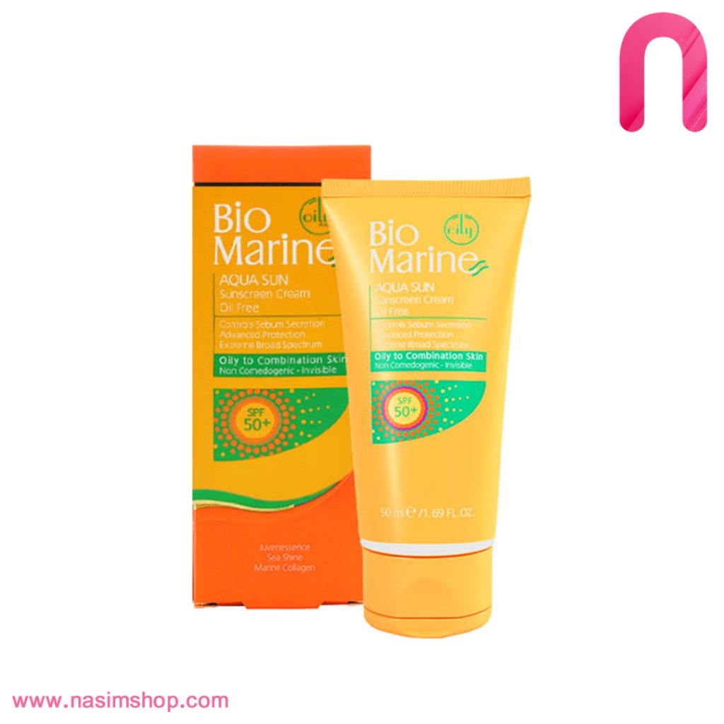 کرم ضد آفتاب SPF50 فاقد چربی بی رنگ بایومارین
