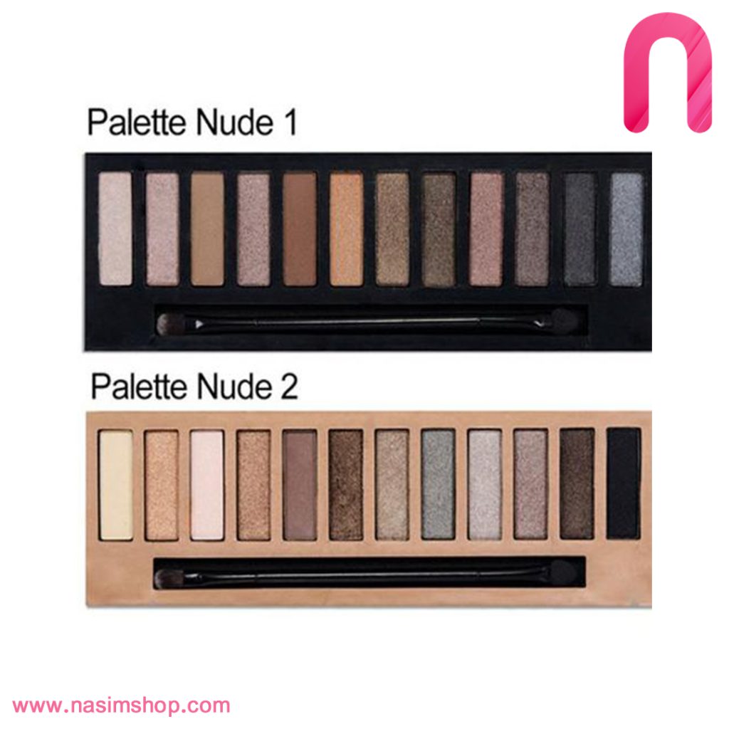 پالت سایه 12 رنگ یو استار مدل Nude شماره 02 و 01