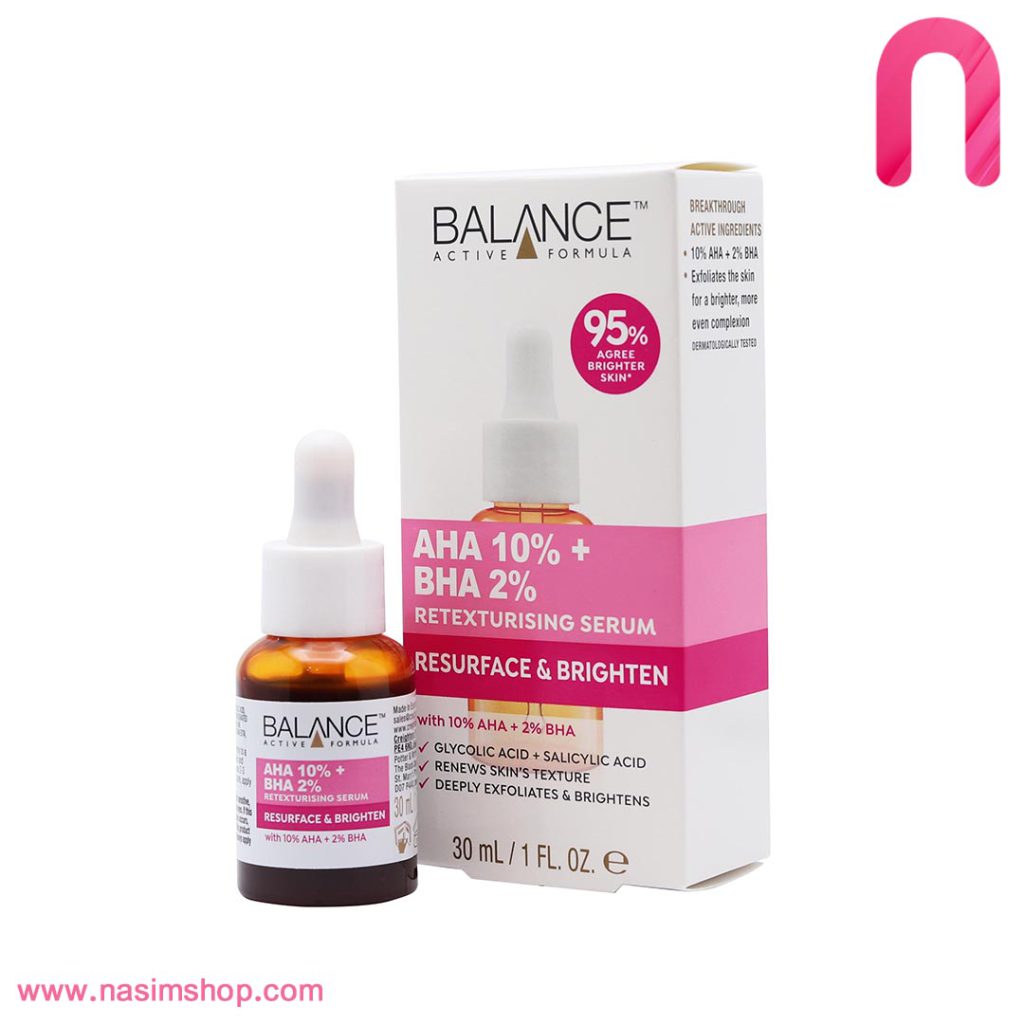 سرم لایه بردار بالانس بازسازی کننده پوست %2 Balance AHA 10% + BHA