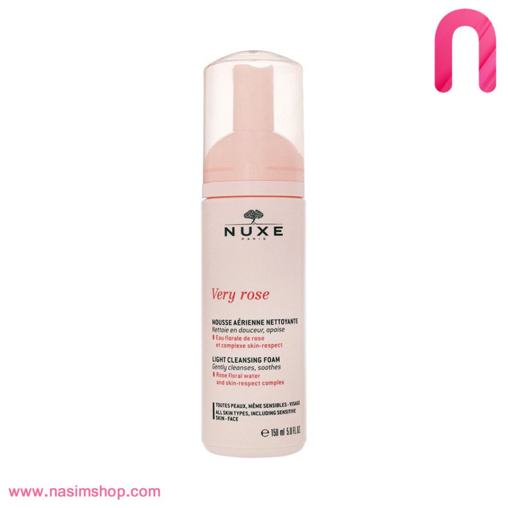 فوم پاک کننده گل رز نوکس NUXE Very Rose Light Cleansing Foam 150ml