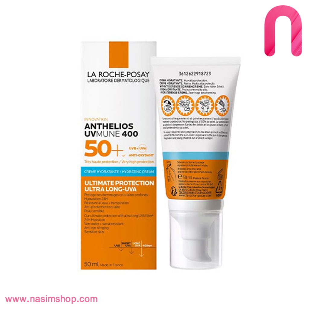 ضدآفتاب آبرسان بی رنگ لاروش پوزای SPF 50