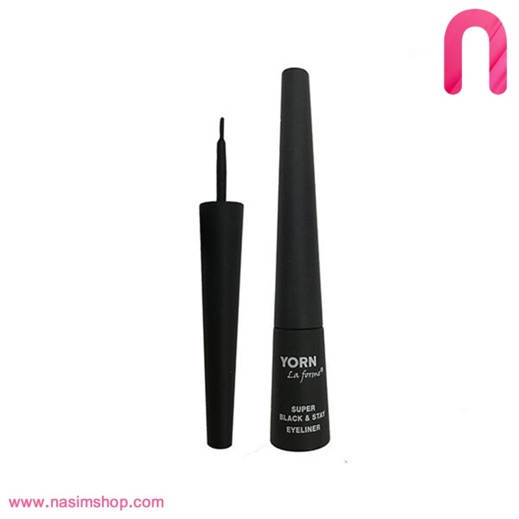 خط چشم مویی فوق مشکی یورن YORN SuPer Black Stay Eyeliner