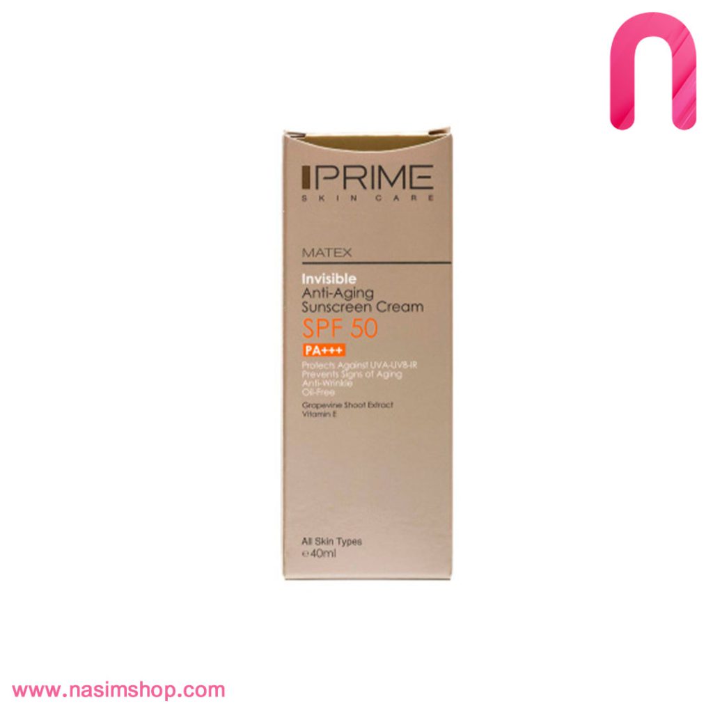کرم ضد آفتاب جوان کننده بی رنگ پریم SPF50