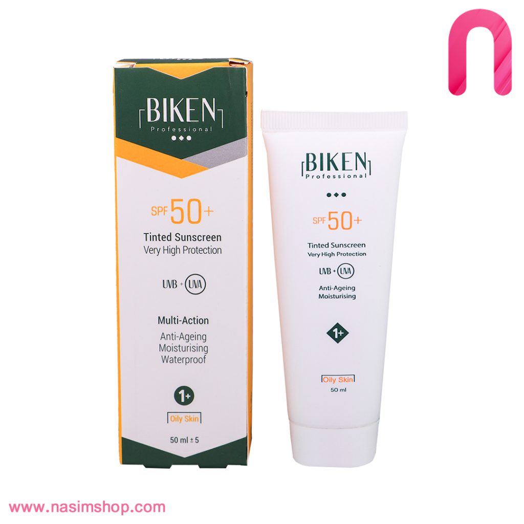 کرم ضد آفتاب رنگی بیکن SPF50 مناسب پوست چرب +1