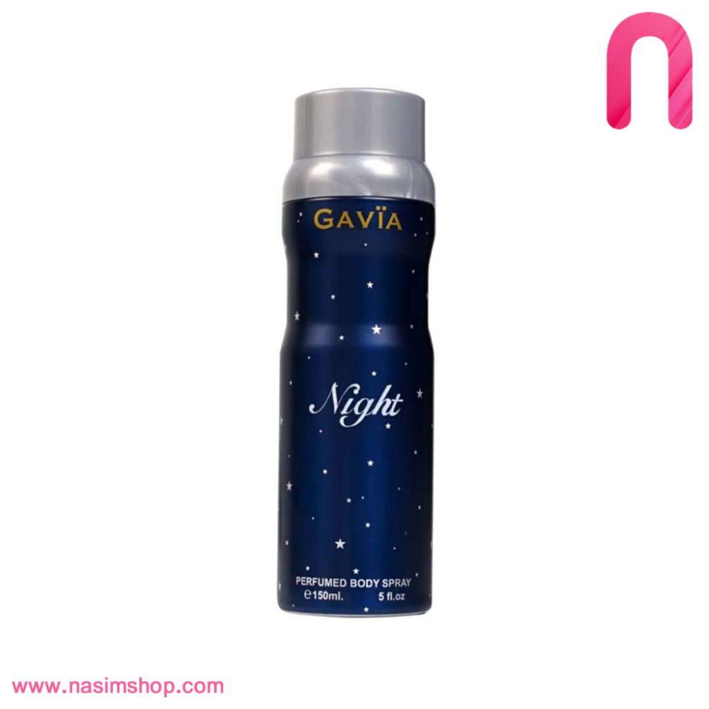 اسپری بدن مردانه Gavïa مدل Night