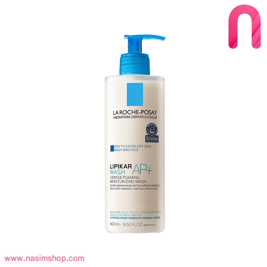فوم مرطوب کننده بدن و صورت LIPIKAR WASH AP+ لاروش پوزای