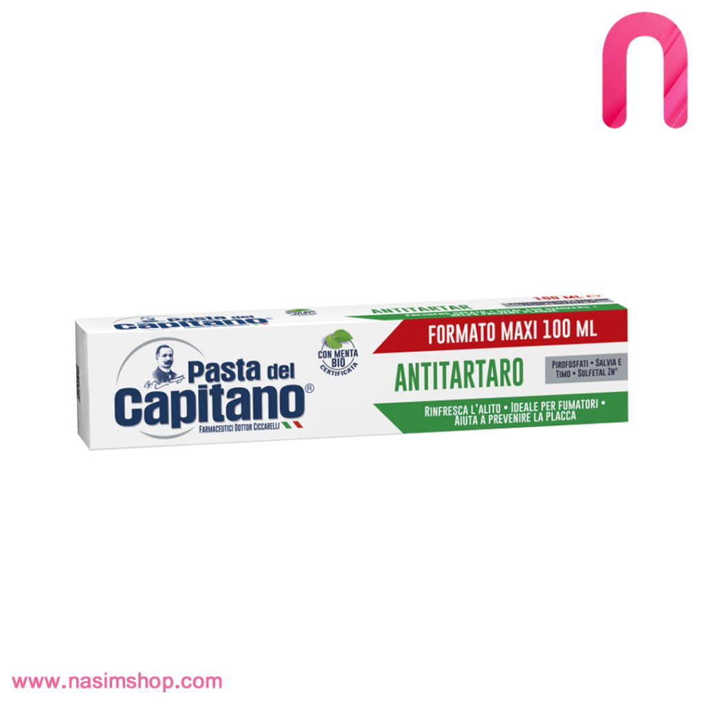 خمیر دندان پاستا دل کاپیتانو مدل AntiTartar حجم 100 میلی لیتر.