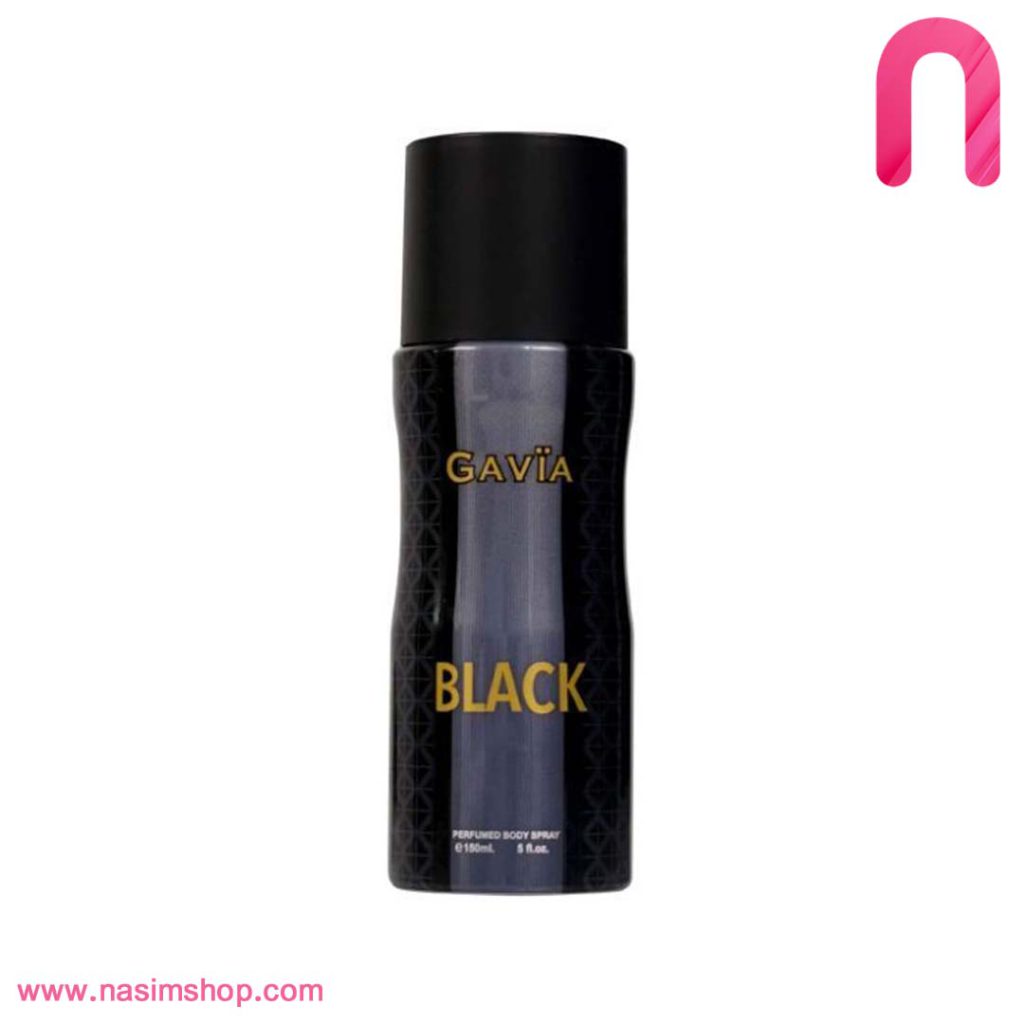 اسپری بدن مردانه Gavïa مدل black
