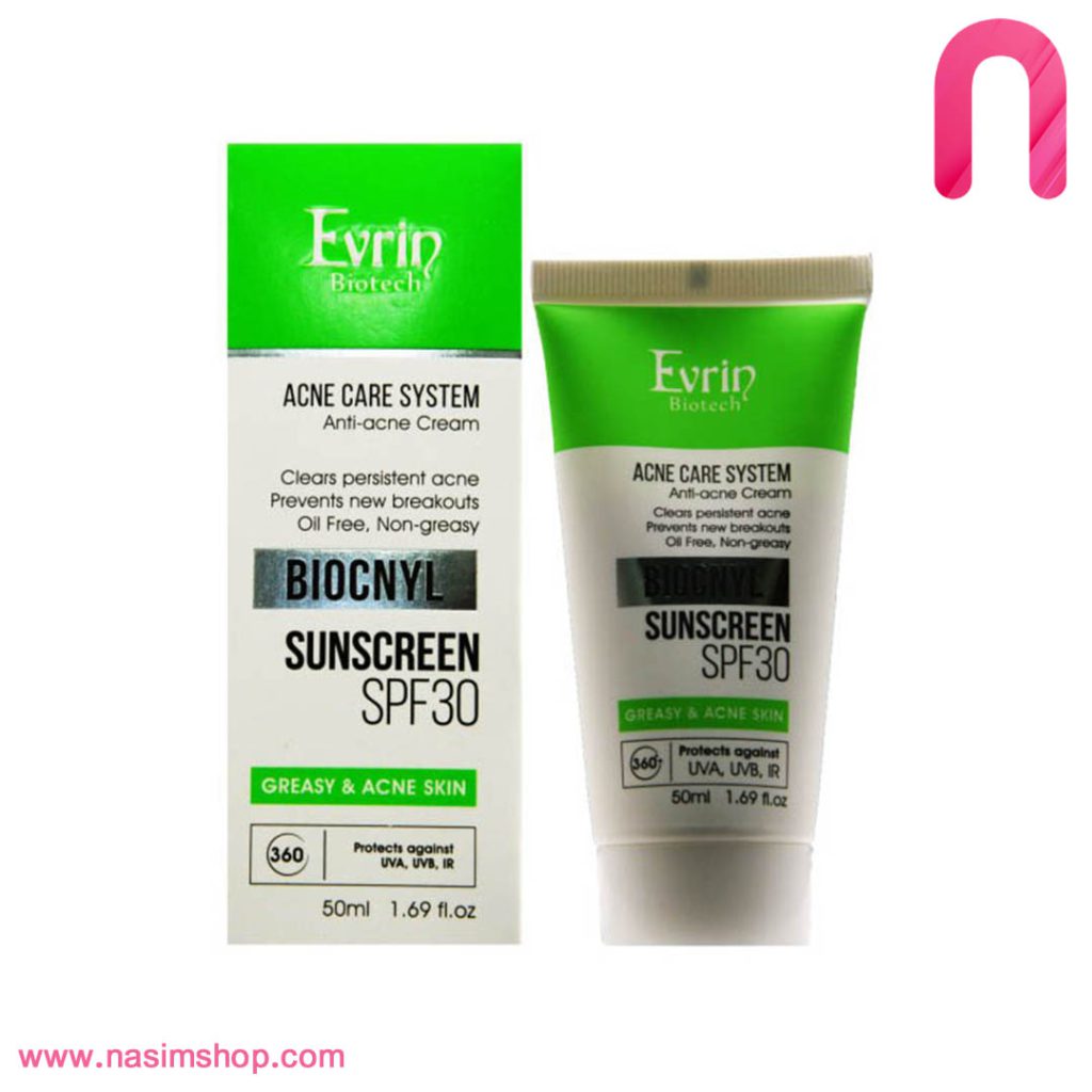 کرم ضد آفتاب SPF 30 پوست چرب اورین بایوتک