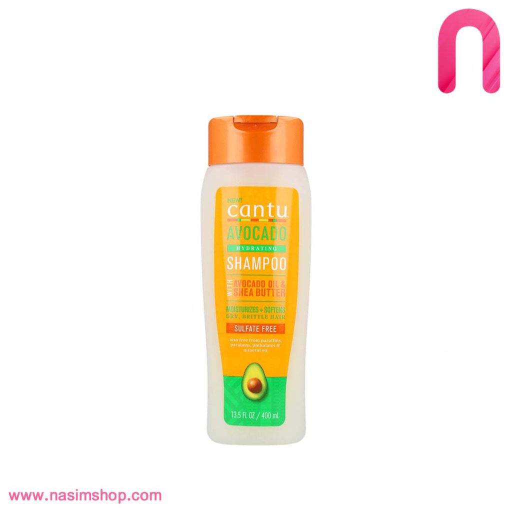 شامپو کانتو شی باتر آووکادو آبرسان موهای فر Cantu Avocado Hydrating Shampoo 400ml