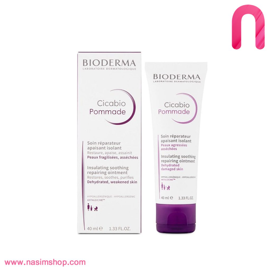 کرم ترمیم کننده و تسکین دهنده بایودرما Bioderma مدل Cicabio Pommade حجم 40 میل