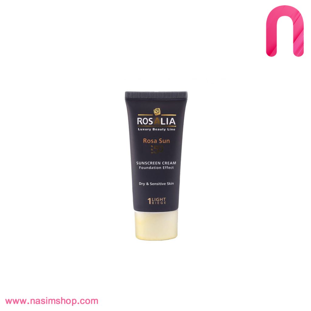 ضد آفتاب رنگی رزالیا مناسب پوست خشک SPF 50