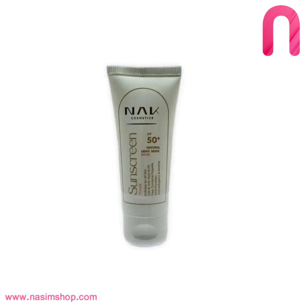 ضد آفتاب رنگی SPF50 بژ طبیعی روشن ناک