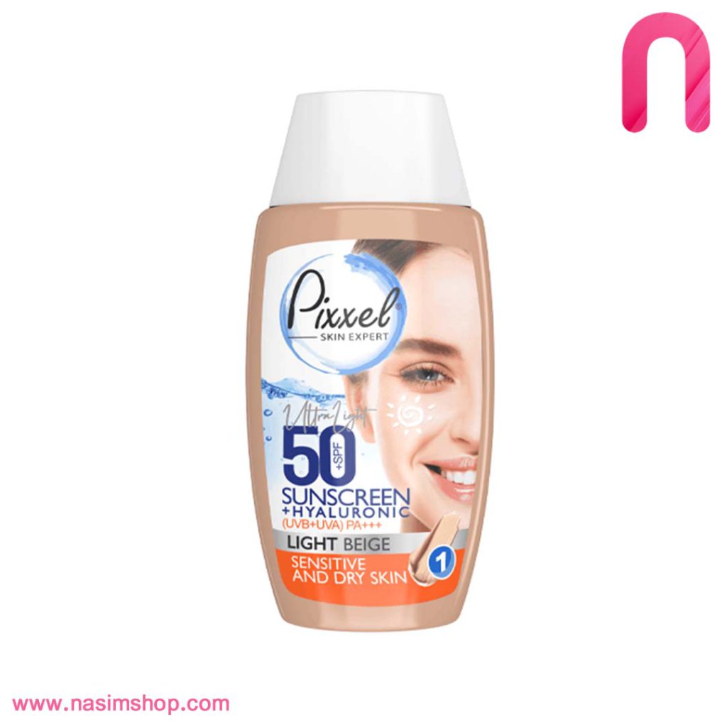 کرم ضدآفتاب رنگی بژ روشن مناسب پوست خشک و نرمال پیکسل-2