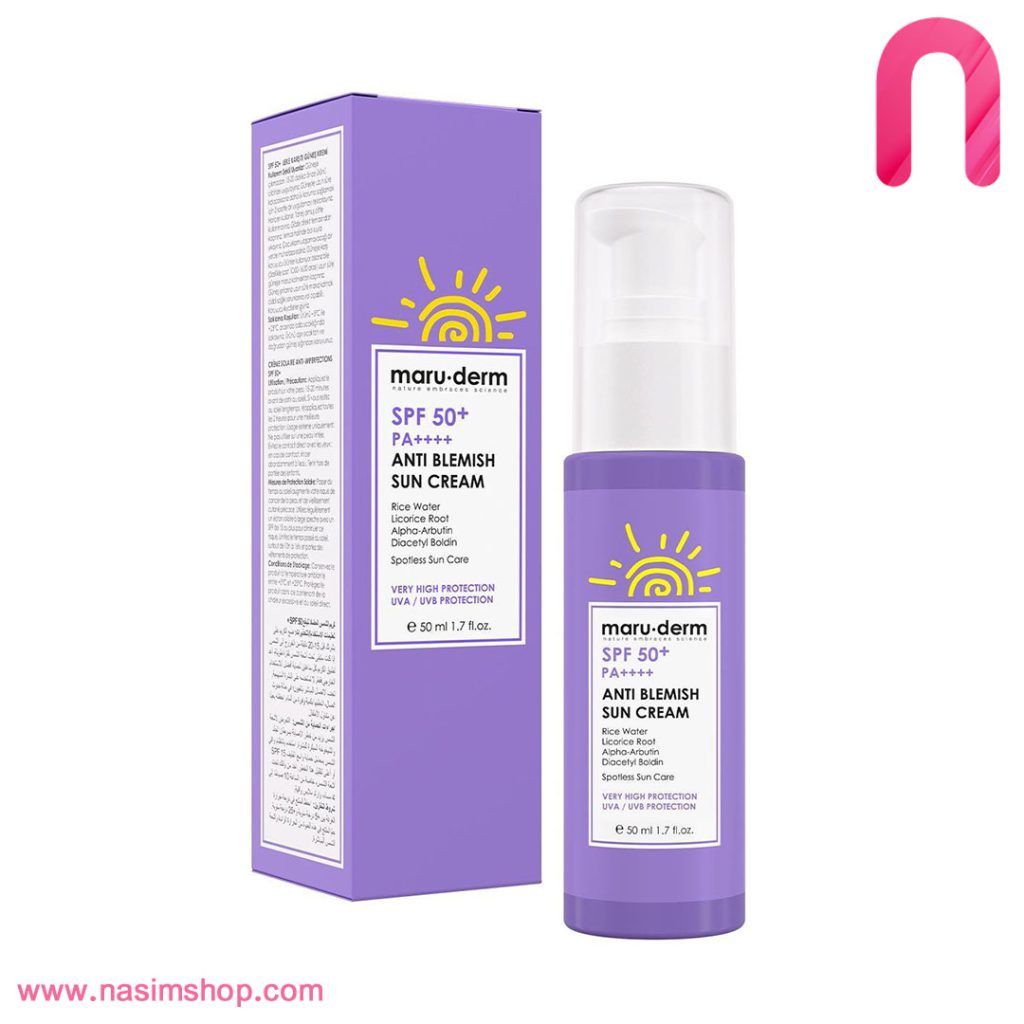 کرم ضد افتاب SPF 50+ ضد جوش و ضد لک مارودرم