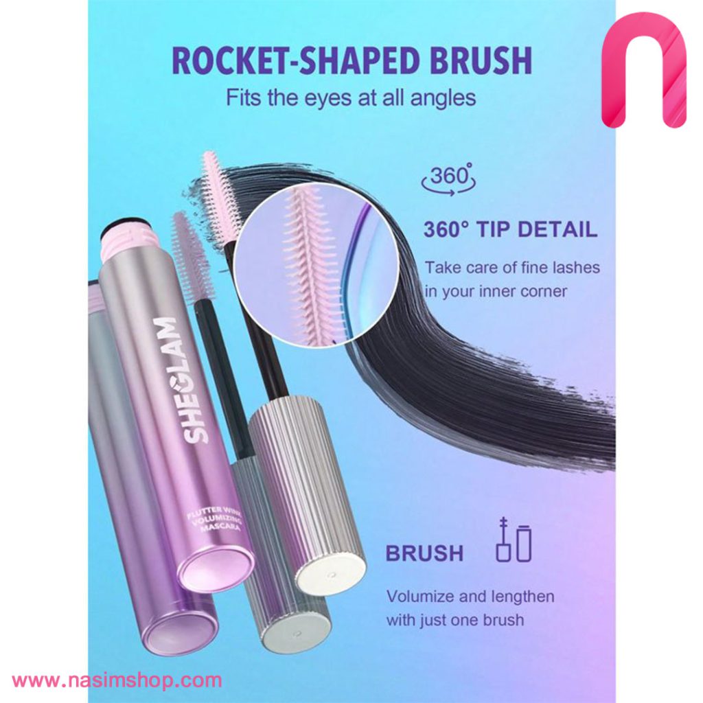 ریمل حجم دهنده شیگلم SHEGLAM مدل Flutter Wink Volumizing