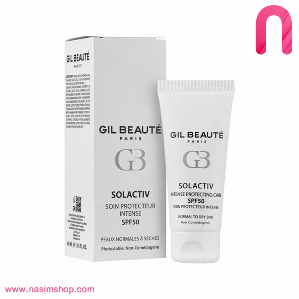 ضد آفتاب SPF50 ژیل بوته Solactive مناسب پوست نرمال تا خشک