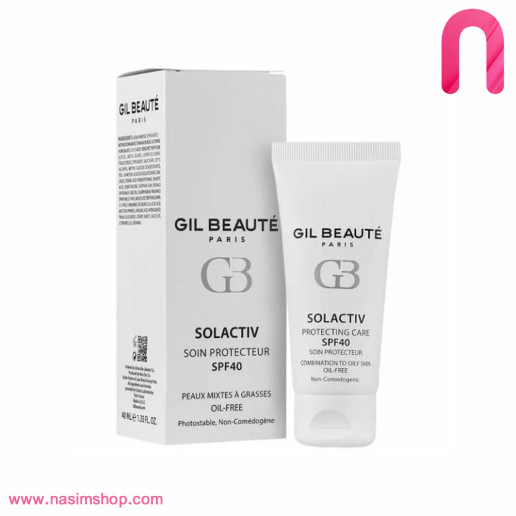 ضدآفتاب SPF40 ژیل بوته مدل Solactive مناسب پوست چرب
