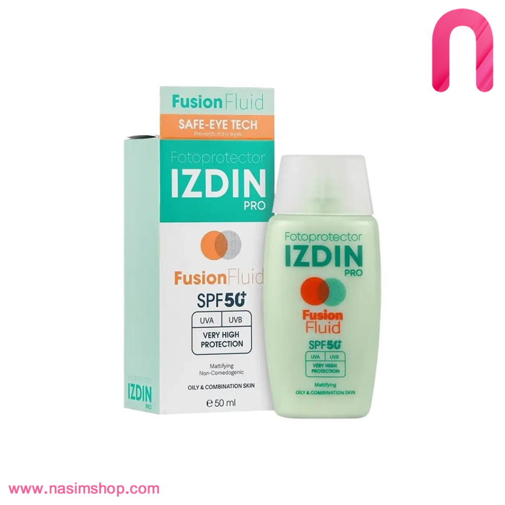 ضد آفتاب بی رنگ ایزدین پرو مدل fusion fluid